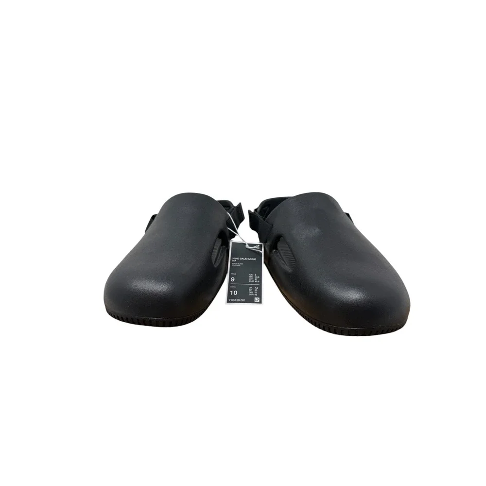 Nike Calm Mule Mens Size 9 Black FD5130-001 Adjustable Strap Foam Clogs